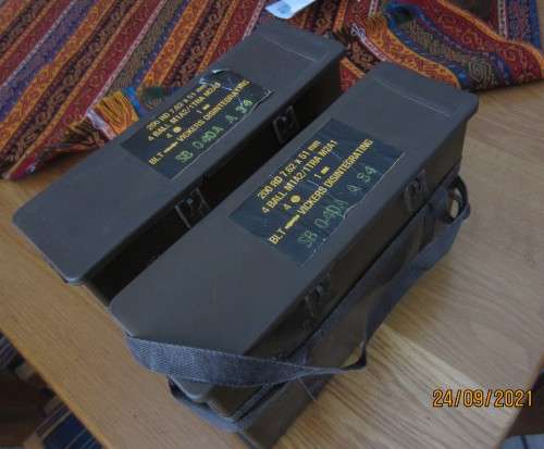 2 x 200 round 7.62 x 51 plastic Vickers cases