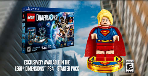 Lego Dimensions Starter Kit (PS4) Limited Edition SuperGirl Packaging