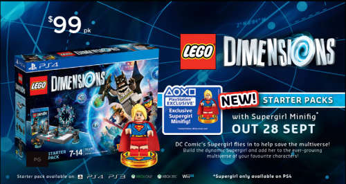 Lego Dimensions Starter Kit (PS4) Limited Edition SuperGirl Packaging