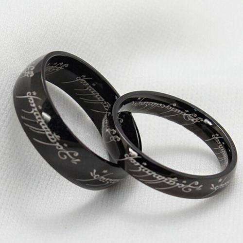 Lord of the Rings The One Ring LOTR Titanium Steel Wedding Aragon Lovers Ring