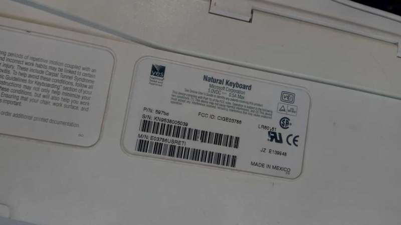 Microsoft Natural Keyboard and ball Mouse