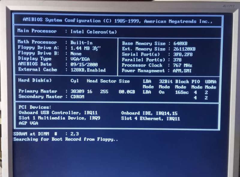 Intel Pentium III Celeron 767MHz