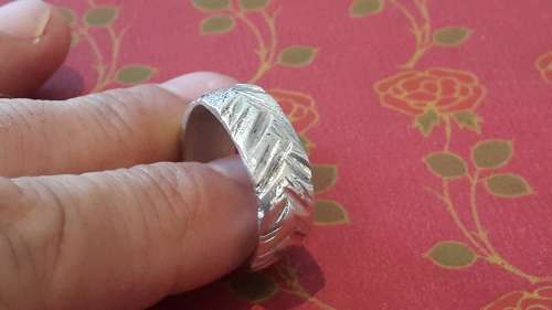 Soild Sterling Silver Ring. Artisan hand made, unique. 11.7 grams heavy. WOW.