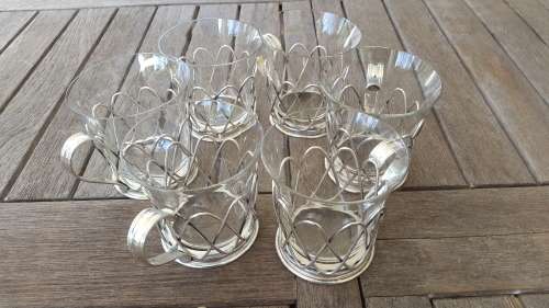 Sterling Silver Gluhwein/ Tea Set Six Piece. 423 grams of solid sterling silver!!!