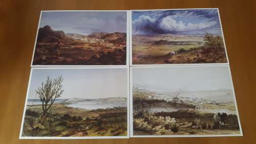 4 Thomas Baines prints of KNYSNA AND 3 Eastern Cape towns including Port Elizabeth.