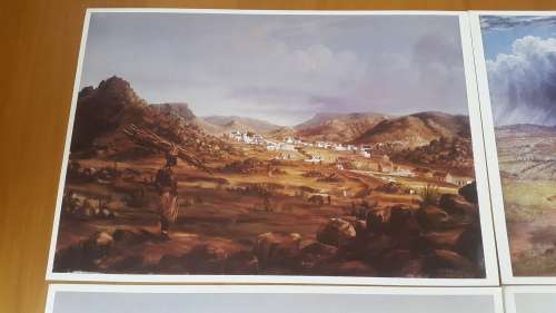 4 Thomas Baines prints of KNYSNA AND 3 Eastern Cape towns including Port Elizabeth.
