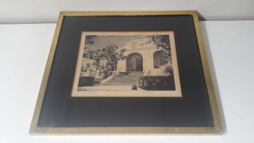 H.M. Pemberton  The Drostdy, Tulbagh. Signed etching, c. 1930