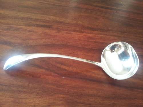 Soup Ladle Sliver Plated Very Large Marked Harrisons Beacon A1