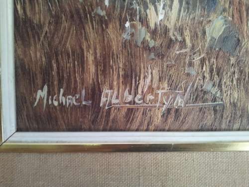 Stunning Michael Albertyn. South African Mountain Scene. Excellent condition, framed.