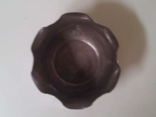 Solid Sterling Silver Indian Fluted Bowl. Hindu Deities. Madras.  Raj. Anglo-India. 59 grammes.