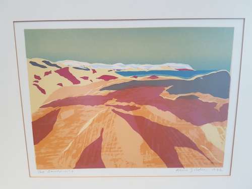 Alice Goldin  Sand Dunes. 1/20.Signed Limited Edition Silkscreen Print. Framed. Excellent condition.