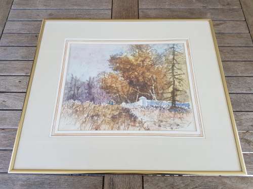 John Cullingworth. Stellenbosch. Original watercolour with exquisite detail. Framed without glass.