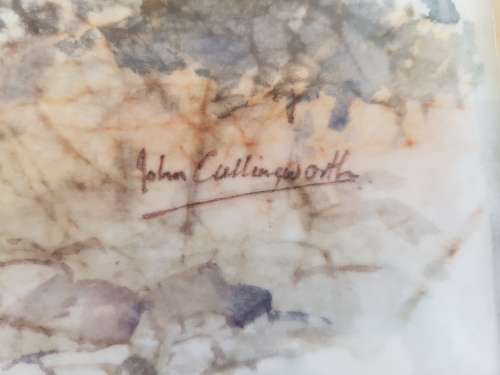 John Cullingworth. Stellenbosch. Original watercolour with exquisite detail. Framed without glass.