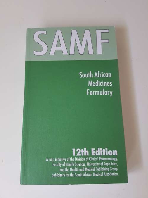 NEW! SAMF. 12th Edition. South African Medicines Formulary. UNUSED. REDUCED PRICE, BARGAIN.  3 LEFT.