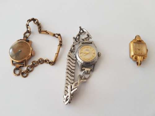 3 interesting vintage ladies' watches. Rotary is Gold Filled Swiss.  Tosca Waterproof. Roamer Swiss.