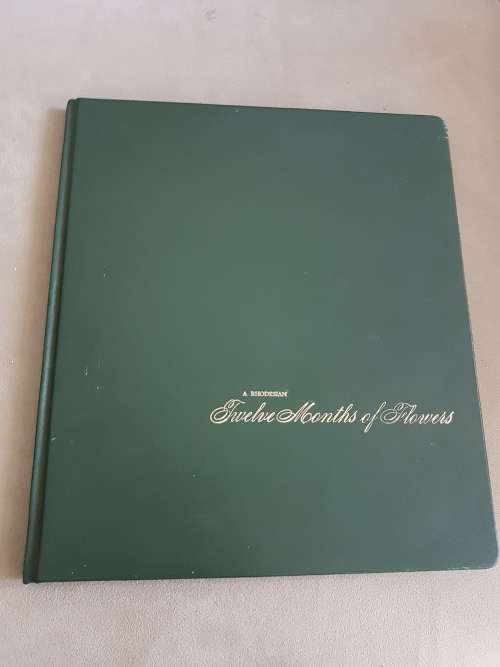 A Rhodesian Twelve Months of Flowers. LEATHER BOUND DE LUXE EDITION. By Sinclair, Jan