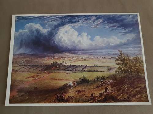 Thomas Baines. Pretoria from Meintjieskop. Rare print of old painting. Hard to find.