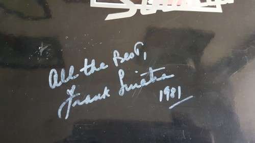 Frank Sinatra programe. Signed ( but no COA ). 1981 Sun City Program Tour Book. Very good condition.