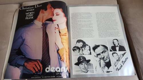 Frank Sinatra programe. Signed ( but no COA ). 1981 Sun City Program Tour Book. Very good condition.