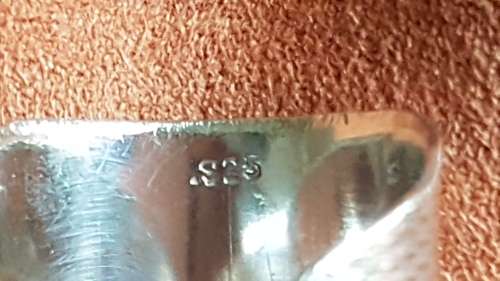 LEO Zodiac or Name Sterling Silver Ring . Large 8.4 g engine turned design, hand made, marked 925.