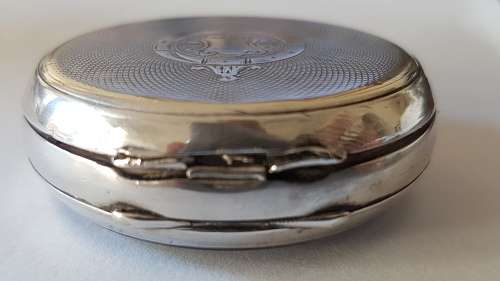 Vintage French Solid Silver Pocket Watch  with Components behind Glass. Steampunk fashion item.