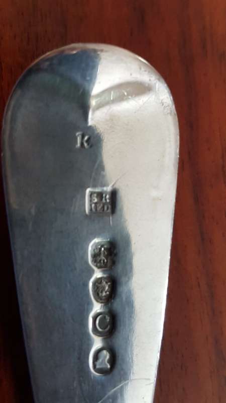 Large Solid Silver Georgian Berry Spoon. Solomon Royes and John East Dix. 1819. 51.3 grammes.