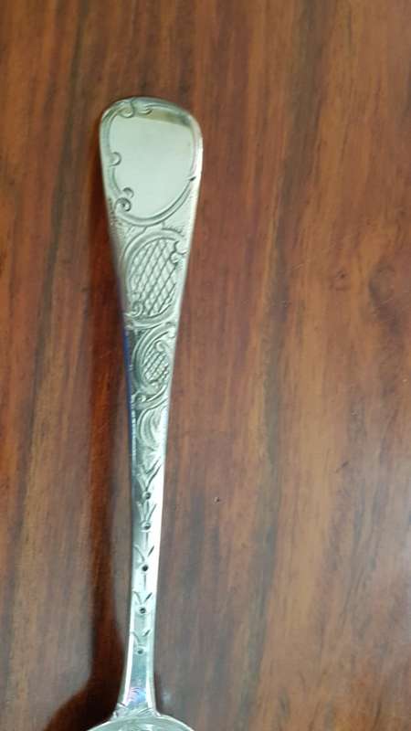 Large Solid Silver Georgian Berry Spoon. Solomon Royes and John East Dix. 1819. 51.3 grammes.