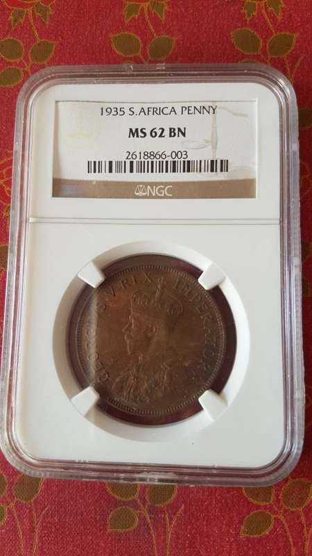 1935 Penny 1d MS 62 BN UNCIRCULATED MINT STATE!!!!! BARGAIN!