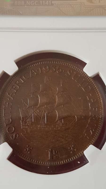 1935 Penny 1d MS 62 BN UNCIRCULATED MINT STATE!!!!! BARGAIN!