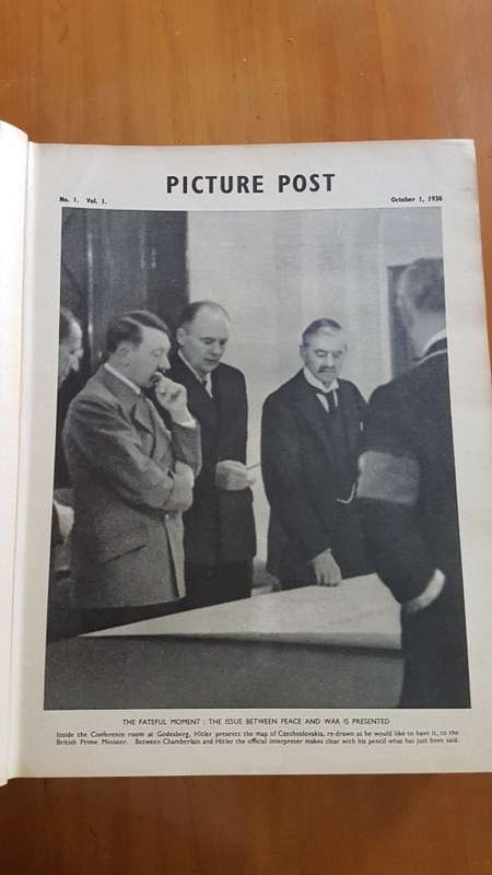 Picture Post. Vol. 1 No. 1 to Vol. 1. No. 14. October 1 1938 to 31 December 1938. Munich Agreement.