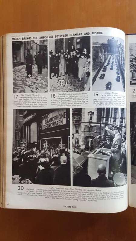 Picture Post. Vol. 1 No. 1 to Vol. 1. No. 14. October 1 1938 to 31 December 1938. Munich Agreement.