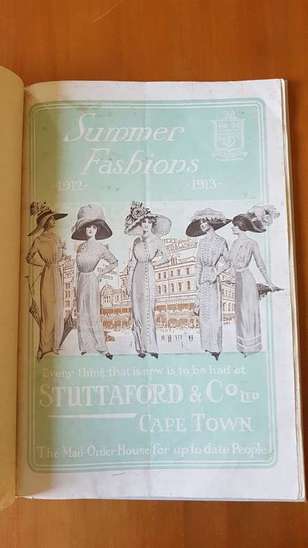 Stuttafords Catalogue Summer Fashions 1912. 1913. Complete and bound in cloth hardback.