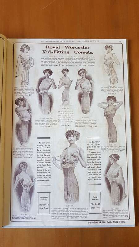 Stuttafords Catalogue Summer Fashions 1912. 1913. Complete and bound in cloth hardback.