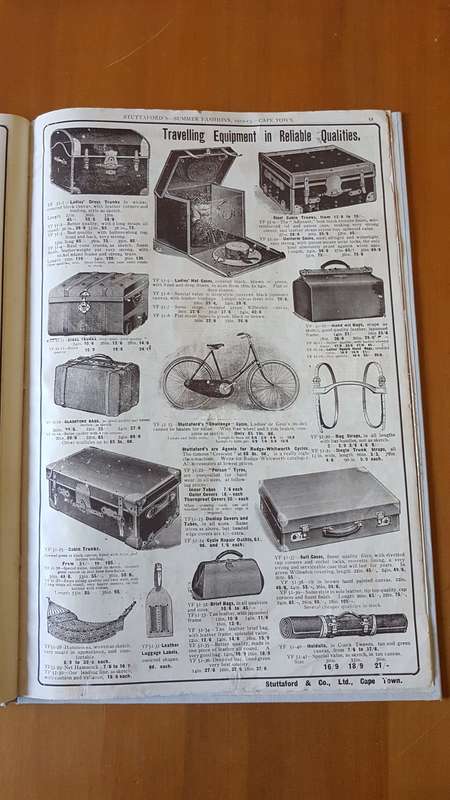 Stuttafords Catalogue Summer Fashions 1912. 1913. Complete and bound in cloth hardback.