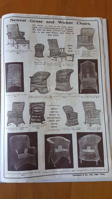 Stuttafords Catalogue Summer Fashions 1912. 1913. Complete and bound in cloth hardback.