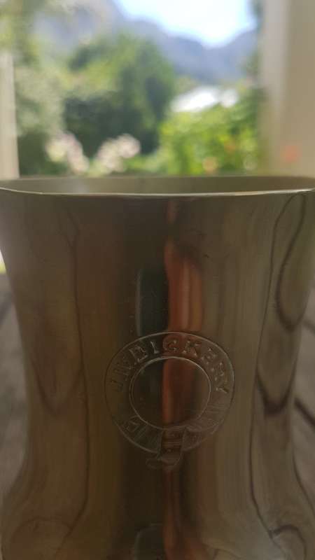 Victorian 1837 Coronation Commemoration Half Pint Mug. Shiny Brass.