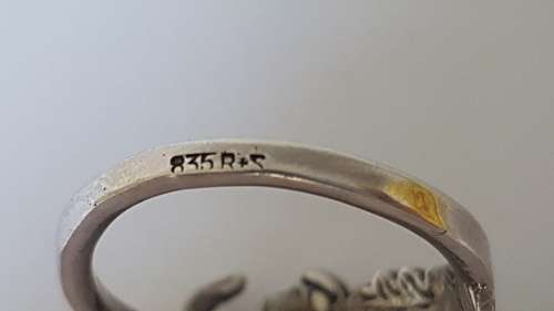 Solid Silver Wild Boar/ Warthog  Ring. Unusual . ADJUSTABLE. 8 grams heavy. For roadhog. UNIQUE.