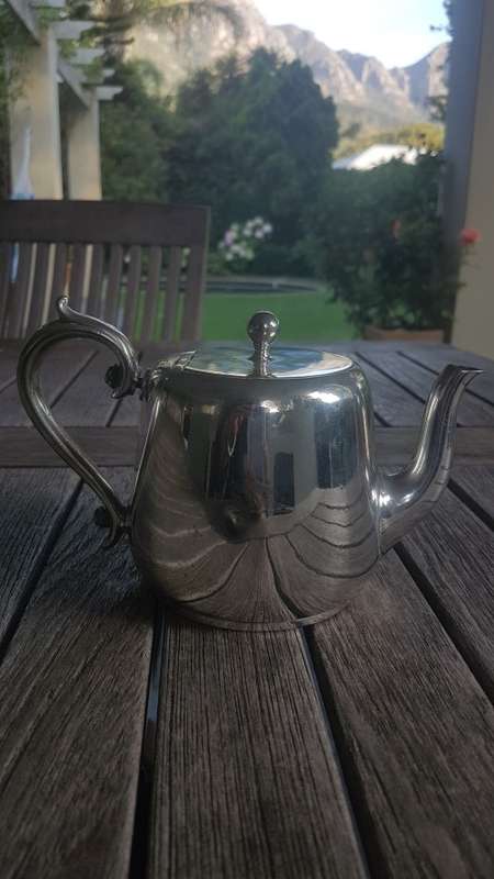 White Star Line first class individual teapot. Elkington silver plate with all marks. Titanic.