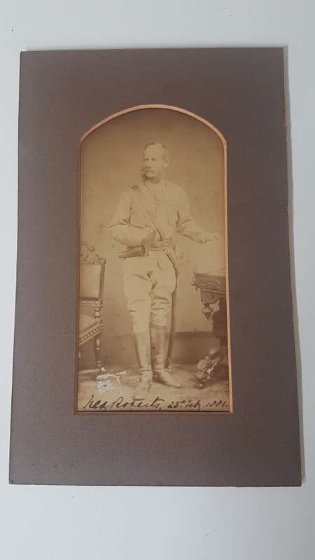 Frederick Roberts. Field Marshal and Commander of British in Boer War. RARE SIGNED early photograph.