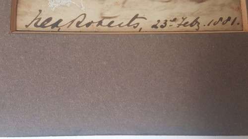 Frederick Roberts. Field Marshal and Commander of British in Boer War. RARE SIGNED early photograph.