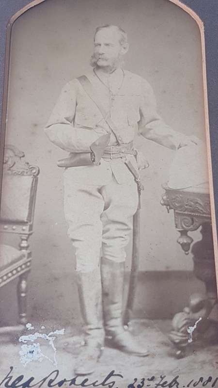 Frederick Roberts. Field Marshal and Commander of British in Boer War. RARE SIGNED early photograph.