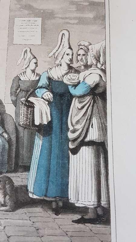 Original Colour Aquatint. Office of Nurses from `A Tour Through Paris`, 1822.  by William Sams