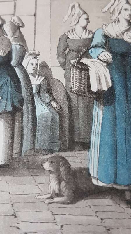 Original Colour Aquatint. Office of Nurses from `A Tour Through Paris`, 1822.  by William Sams