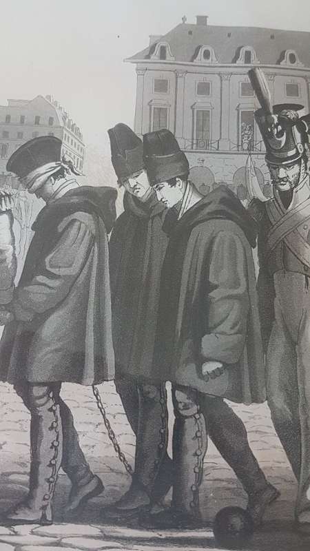 Original Hand Colour Aquatint.  Military Degradation in the Place Vendome 1822  by William Sams