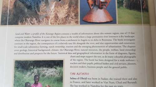 Sand and Water. A Profile of the Kavango Region. Mendelsohn, John Selma el Obeid. RARE Namibia.