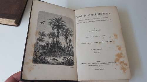 Original 1881 2 Volume Set: Holub. Seven Years in South Africa.