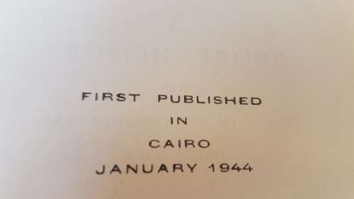 Regimental History of the Cape Town Highlanders. Published Cairo 1944! By W.S. Douglas.
