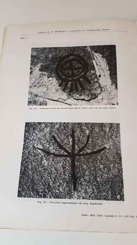Arqueologia do Tchitundo-Hulo Mulume. Mocamedes-Angola. SIGNED AND INSCRIBED. Amazing Primitive Art.