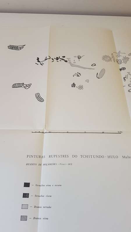 Arqueologia do Tchitundo-Hulo Mulume. Mocamedes-Angola. SIGNED AND INSCRIBED. Amazing Primitive Art.