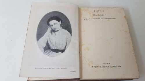 Undine by Olive Schreiner. 1929 First Edition.
